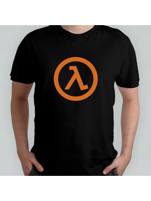 Pixxa Half Life  Pamuklu Bisiklet Yaka T-Shirt Model 1