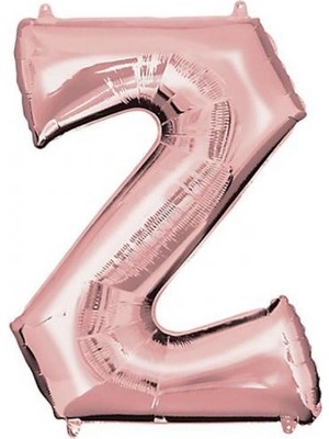 Partici Z Harf Folyo Balon Rose Gold 100CM