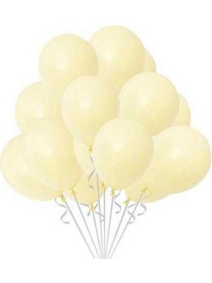 Makaron Sarı Balon 10'lu Paket
