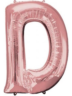 Partici D Harf Folyo Balon Rose Gold 100CM