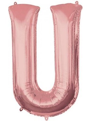 Partici U Harf Folyo Balon Rose Gold 100CM