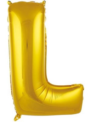 Partici L Harf Folyo Balon Altın 75CM