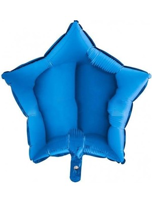 Partici Mini Yıldız Mavi Folyo Balon 10CM