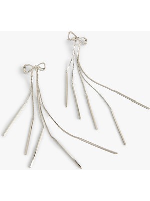 Koton Fiyonk Küpe Sallantılı Zincir Detaylı