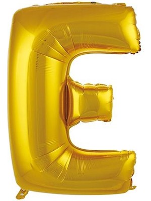 Partici E Harf Folyo Balon Altın 75CM
