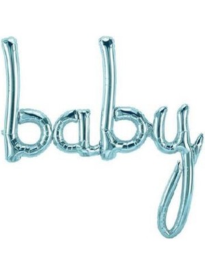 Baby Mavi Folyo Balon 95X60CM