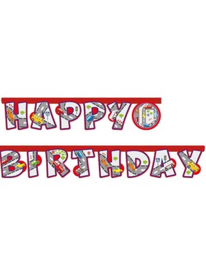 Partici Trafik Happy Birthday Banner