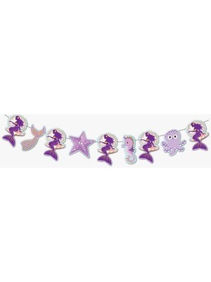 Deniz Kızı Yaldızlı Banner