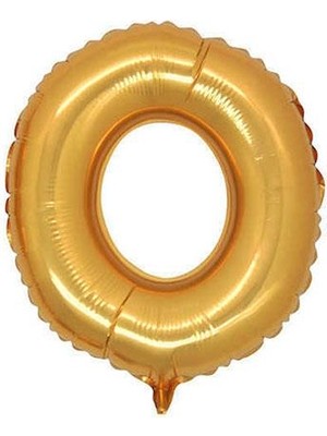 Partici O Harf Folyo Balon Altın 75CM