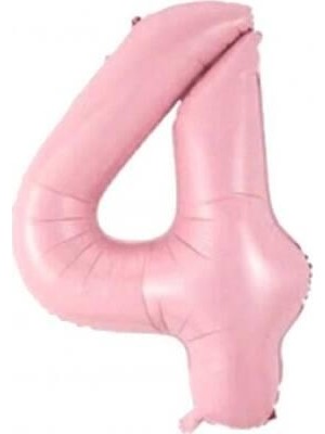 Partici 4 Rakam Folyo Balon Pembe 75CM