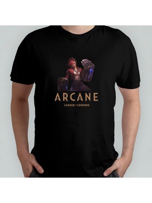 Pixxa Arcane Vi  Pamuklu Bisiklet Yaka T-Shirt Model 1