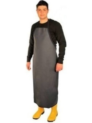 Mediterian Boyundan Askılı PVC Muşamba Mermerci Bulaşıkçı Önlüğü, Lacivert Renk