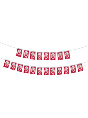 Ipe Dizili Mini Atatürk Bayrak Süs