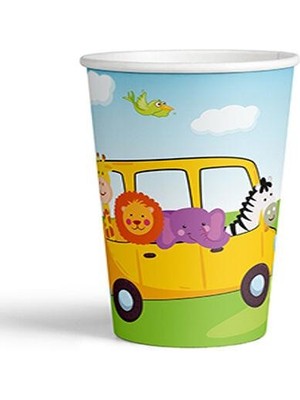 Safari Partisi Karton Bardak 8'li