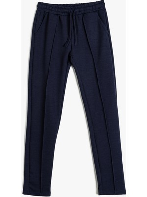 Koton Basic Pantolon Beli Lastikli Bağlamalı Cep Detaylı