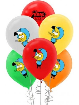 Kral Şakir Karışık Renk Balon 5'li Paket