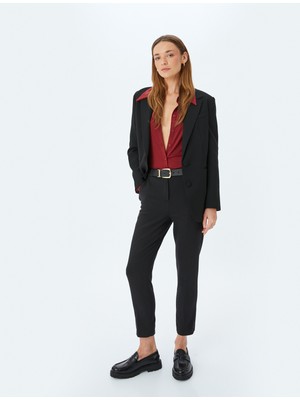 Koton Cepli Slim Fit Cigarette Kumaş Pantolon