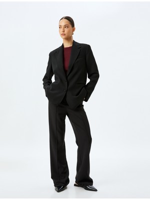 Koton Slim Düz Paça Kumaş Pantolon Cepli Standart Bel