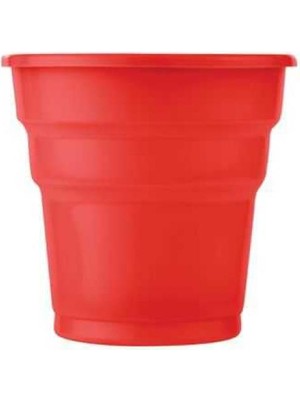 Plastik Kırmızı Bardak 24'lü