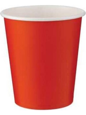 Kırmızı Karton Bardak 8'li