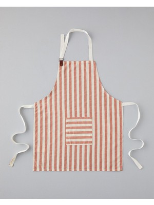 Pamuk-Keten Mutfak Önlüğü 70X55 cm Kiremit