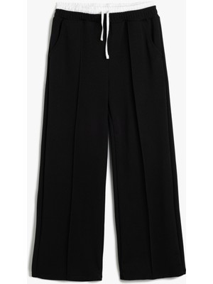 Koton Basic Bol Paça Pantolon Cepli Çift Bel Detaylı