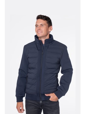 Erkek Quılted Jacket Şişme Mont - Lacivert