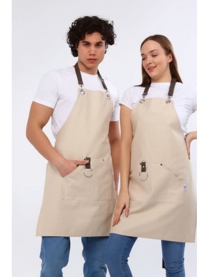 Cafe, Barista, Kuaför, Barmen, Çiçekçi, Mutfak, Önlükleri, Leke Tutmaz, Bay, Bayan, Bej Renk