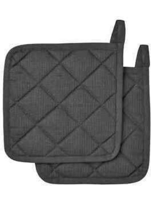 Mediterian Gri 21x21 cm dayanıklı ve şık fırın kabı tutacağı, kullanışlı tasarım