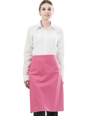 Belden Askılı-Garson Aşçı Restorant Mutfak Iş Önlüğü(Pembe)