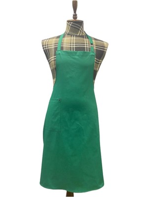 Mediterian Yeşil Mutfak Önlüğü, Şık ve Rahat Kullanım, 80x68cm, Pamuk Polyester