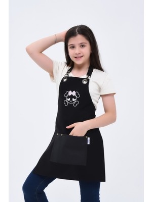 Mediterian Sevimli Nakışlı Çocuk Önlüğü, Leke Tutmaz, Çok Yönlü, 45x61 cm, Pamuk Polyester