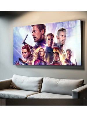 Marsilyan Süper Kahramanlar Yapay Zeka Destekli, 3D Dekoratif Baskı Yatay Cam Tablo 58