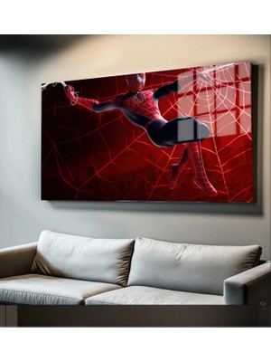 Marsilyan Süper Kahramanlar Yapay Zeka Destekli, 3D Dekoratif Baskı Yatay Cam Tablo 380