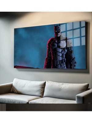 Marsilyan Süper Kahramanlar Yapay Zeka Destekli, 3D Dekoratif Baskı Yatay Cam Tablo 398