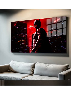 Marsilyan Süper Kahramanlar Yapay Zeka Destekli, 3D Dekoratif Baskı Yatay Cam Tablo 99