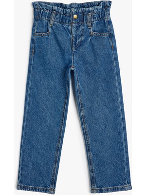 Koton Kot Pantolon Cepli Beli Lastikli - Regular Jean