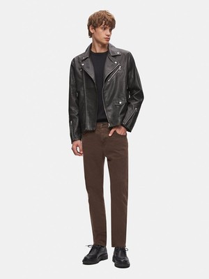 LTB Erkek Düz Kahve Rengi Ceket