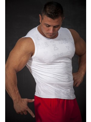 Desenli Sıfır Kol Atlet 2222