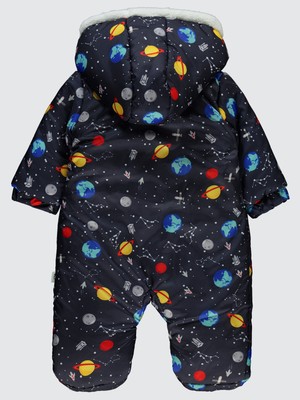 Civil Baby Erkek Bebek Patikli Astronot Tulum 6-18 Ay Lacivert