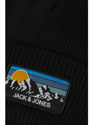 Jack & Jones Additionals Jacpeak Logolu  Pamuk Örme Bere Erkek Bere 12259207