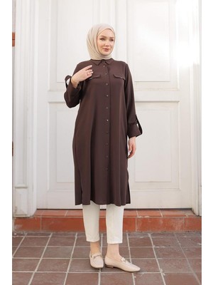 Armin Trend Tunik 24KT475 Kahve