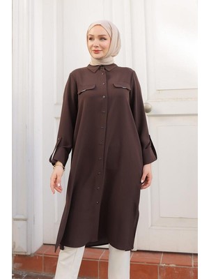 Armin Trend Tunik 24KT475 Kahve