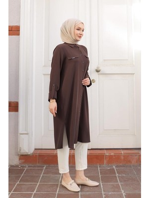 Armin Trend Tunik 24KT475 Kahve