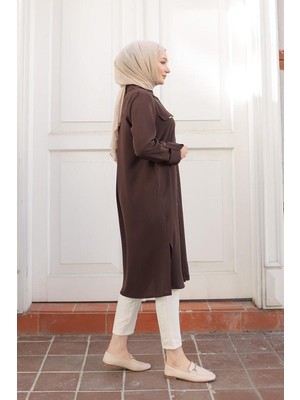 Armin Trend Tunik 24KT475 Kahve