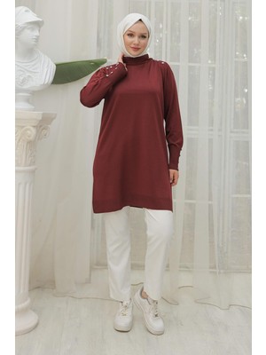 Armine 24KTD404 Arm Trend Triko Tunik Bordo