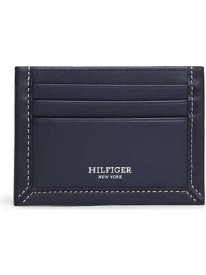 Tommy Hilfiger Erkek Th Prep cc Holder Cüzdan - Lacivert