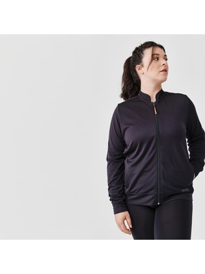 Kalenji Kadın Koşu Ceketi - Siyah - Dry