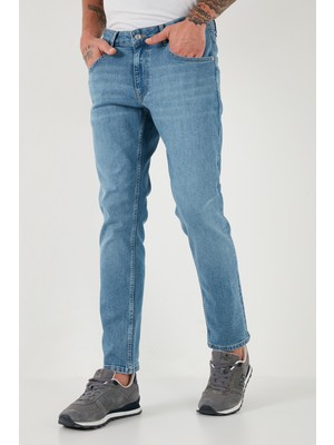 Buratti Pamuklu Regular Fit Normal Bel Boru Paça Jeans Erkek Kot Pantolon 2212S181PARMA