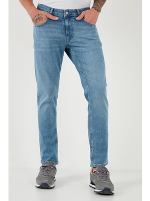 Buratti Pamuklu Regular Fit Normal Bel Boru Paça Jeans Erkek Kot Pantolon 2212S181PARMA